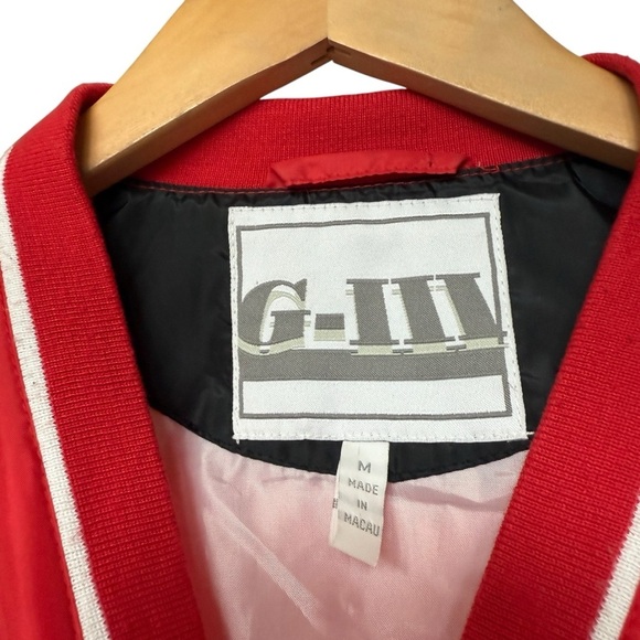 VTG G-III Sports Chicago Blackhawks Men's Windbreaker Jacket Red M NHL Hockey - Picture 4 of 10